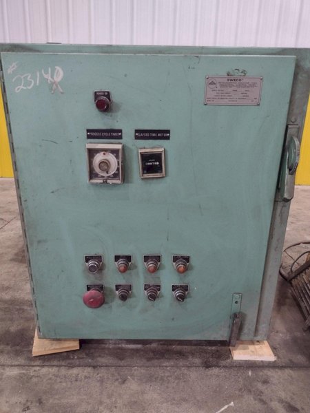 7 CUBIC FOOT X 48&quot; SWECO MODEL #FMD7LR VIBRATORY BOWL PARTS FINISHER: STOCK #23140