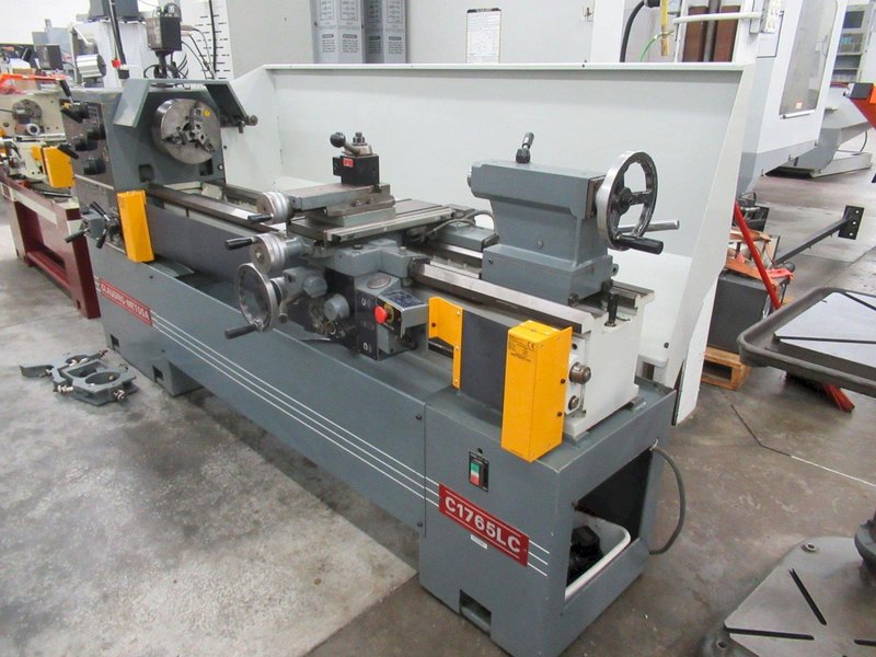 Clausing Metosa C 1765 Model Engine Lathe, Aloris Tool Post, Tailstock, Steady Rest, Sony 2-Axis DRO