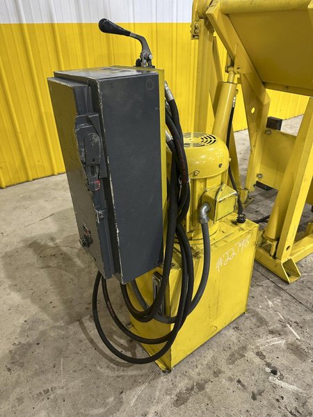 48&quot; HYDRAULIC PALLET INVERTER / FLIPPER / UPENDER MACHINE: STOCK #22798