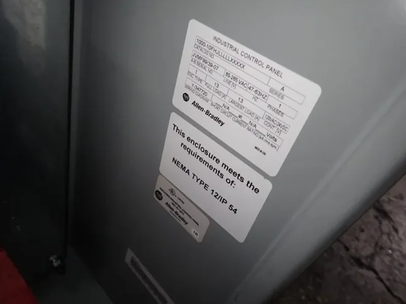 Allen Bradley Control Panel - 1000-10fhjlllllxxxxx
