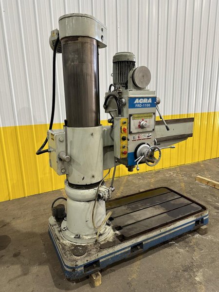 3&#039; X 11&quot; ACRA MODEL #FRD-1100 RADIAL DRILL: STOCK #19811