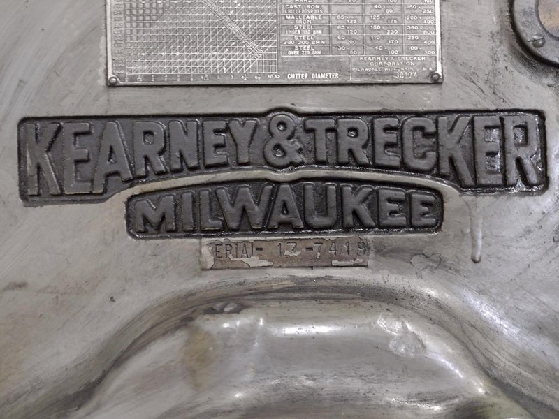 #3 X 15 HP KEARNEY &amp; TRECKER K&amp;T VERTICAL MILL: YOBRO #23771