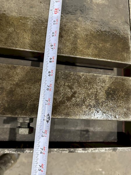 72" X 72" GIDDINGS &amp; LEWIS (G&amp;L) T-SLOTTED POWERED ROTARY TABLE W/ 72" POWERED INFEED SLIDE: STOCK #19731