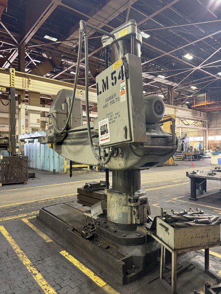 8&#039; ARM x 19&quot; GIDDINGS &amp; LEWIS MODEL #956-CHIPMASTER RADIAL ARM DRILL: STOCK #23553