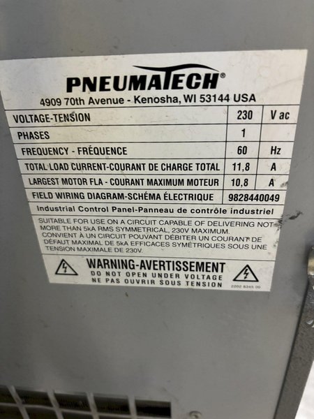 2006 PNEUMATECH MODEL #AD-250 AIR DRYER: STOCK #21123