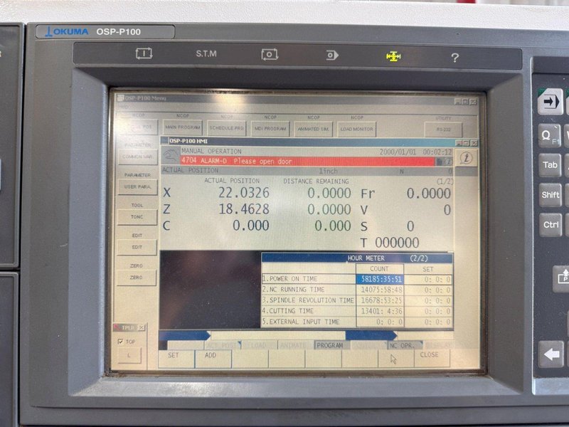 Okuma Captain L470M CNC Turning Center – Live Tool C Axis Lathe