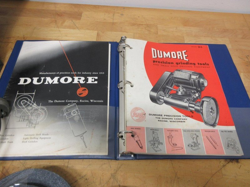 Dumore Tool Post Grinder Series 44, In Metal Case with Grinding Wheels and Accessories- Auction Item