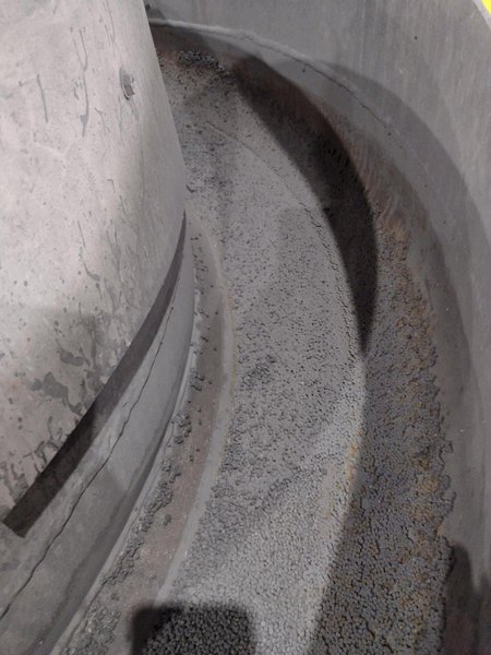 5 CUBIC FOOT ROTO FINISH MODEL #0405MS SPIRATRON VIBRATORY PART DEBURRING FINISHER: STOCK #20351