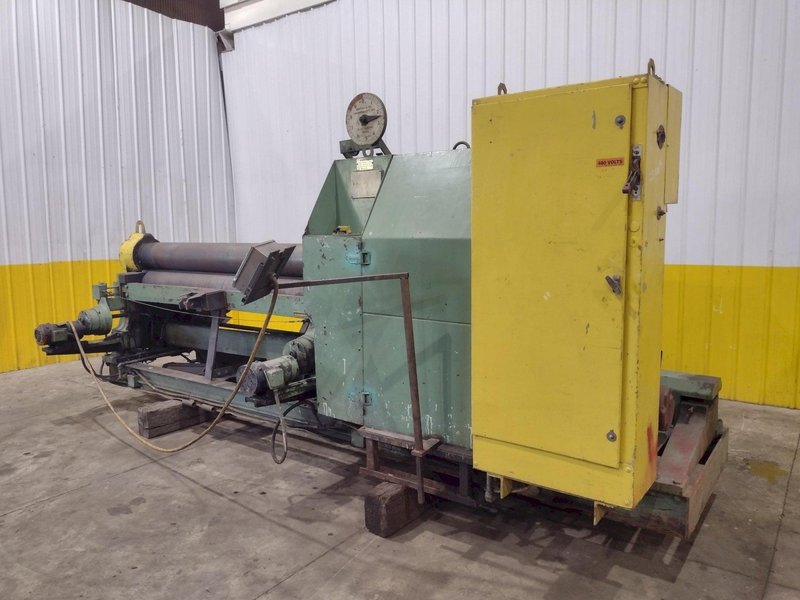 8' X 1/2" BERTSCH #9 3-ROLL INITIAL PINCH PLATE BENDING ROLL: YOBRO #25159