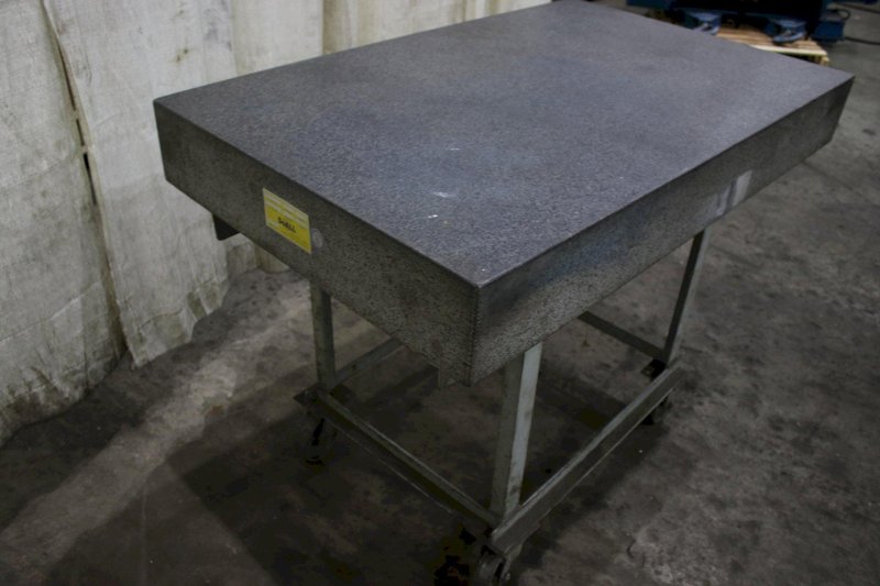 3&#039; X 4&#039; X 6&quot;  DOALL GRANITE PLATE ON STAND: STOCK #75025