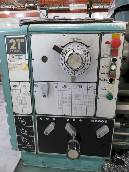 Harrison M500 21" x 60" Engine Lathe, 12" 3-Jaw Chuck, Tool Post, Steady Rest, Tailstock and MORE!- Auction Item