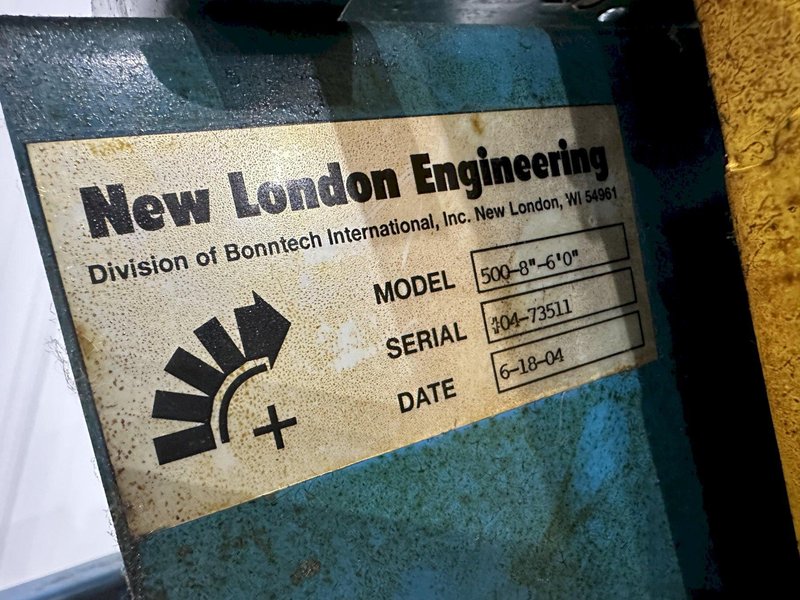 8&quot; WIDE X 6&#039; HIGH NEW LONDON ENG MODEL #500 MOTORIZED BELT INCLINED PARTS CONVEYOR: STOCK #20069