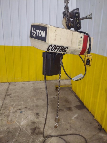 1/2 TON COFFING MODEL #EC-1016-2 POWERED MOTORIZED CHAIN HOIST: YOBRO #25042