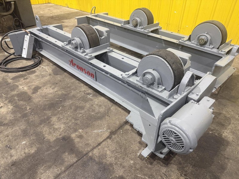 20,000 LB (10 TON) ARONSON MODEL #WRD10 POWERED TANK TURNING ROLLS, DRIVE &amp; IDLER: YOBRO #25144