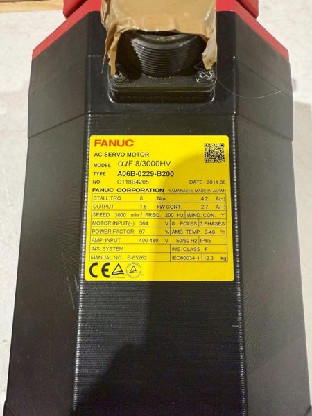 FANUC A06B-0229-B200 SERVO MOTORS NEW NO BOX