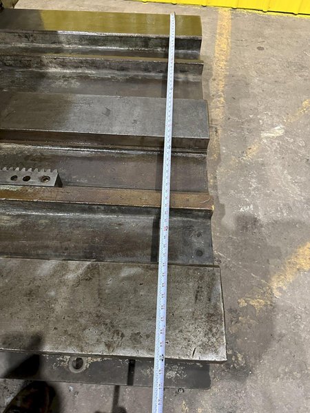 72" X 72" GIDDINGS &amp; LEWIS (G&amp;L) T-SLOTTED POWERED ROTARY TABLE W/ 72" POWERED INFEED SLIDE: STOCK #19731