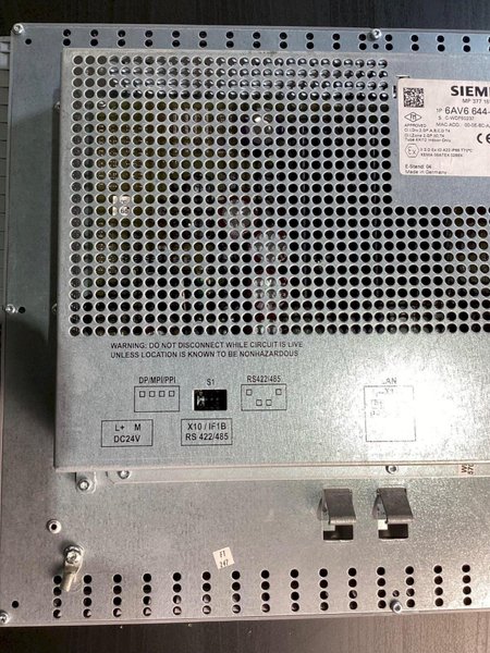 SIEMENS MP377 15″ Touch Panel 6AV6 644‑0AB01‑2AX0 USED