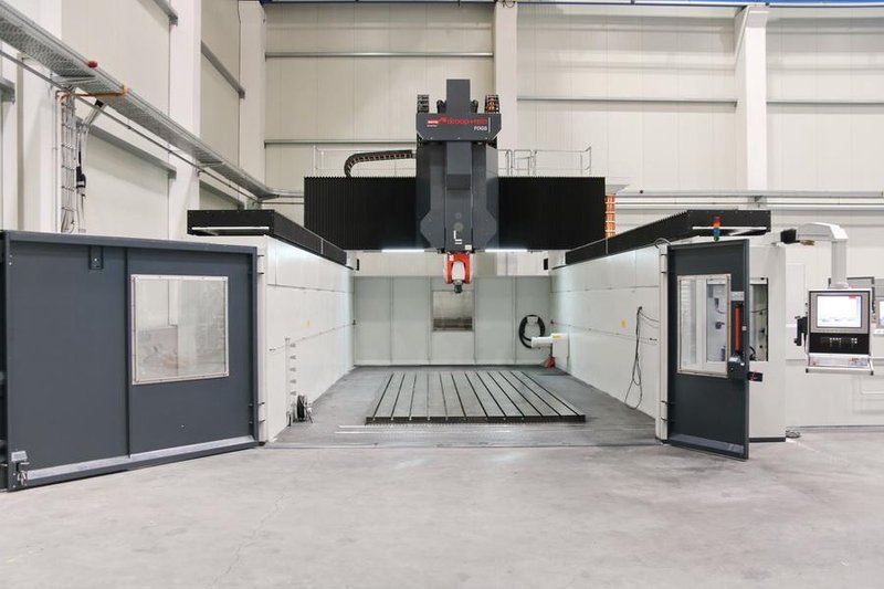 Droop + Rein FOGS 40 60 C CNC 5-Axis High Speed Gantry Type Machining Center, 2016 – Rotary Table, Probe, Blum Tool Measurement System, Extraction System