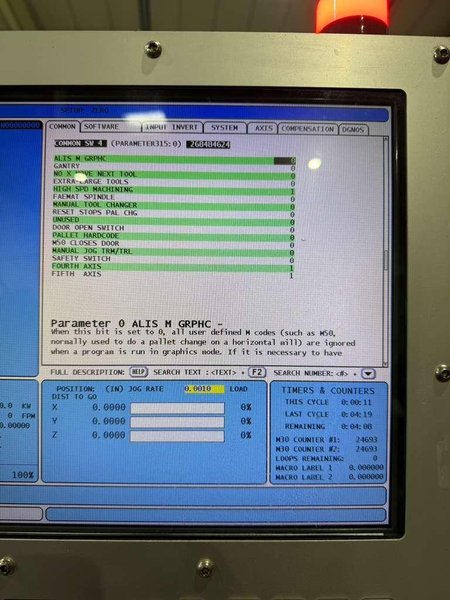 Haas VF-4B CNC Vertical Machining Center – 4th &amp; 5th Axis Ready Mill