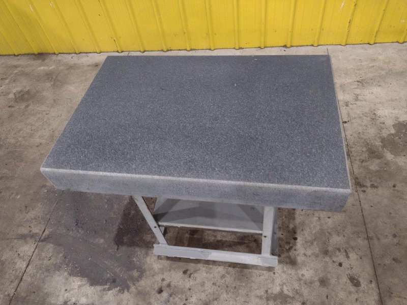 36&quot; X 24&quot; X 5&quot; CHALLENGE GRAY GRANITE SURFACE PLATE ON STAND: STOCK #23417