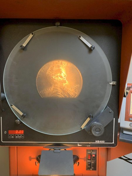 16" STARRETT Model HB400 Bench Top Optical Comparator, S/N 50484.