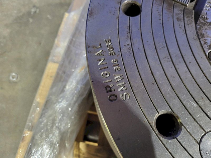 SMW AUTOBLOK 18.5″ BIG BORE 3 JAW POWER CHUCK, 7.5″ BORE