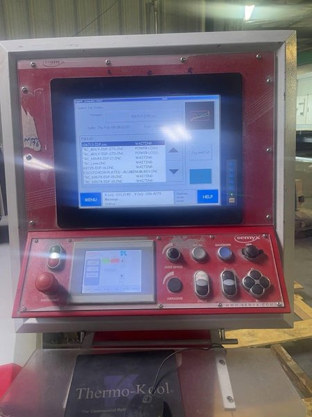 6′ x 12′ Semyx Optima 420 Waterjet, 2015 – KMT SL-V-60 Plus Pump, IDE Cutting Head