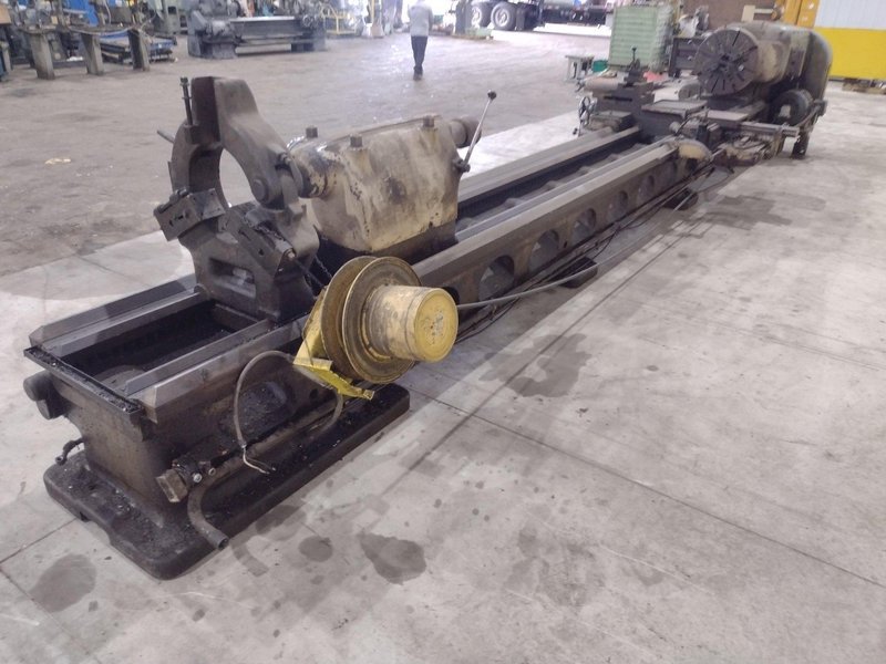40&quot; X 252&quot; (21&#039;) AMERICAN PACEMAKER ENGINE LATHE, 2.75&quot; HOLE: STOCK #20836
