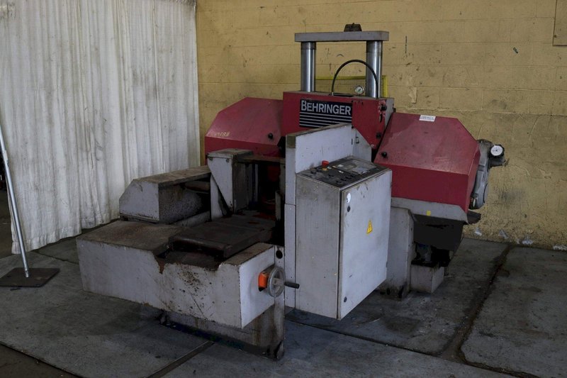 11.8' X 11.8' BEHRINGER 2 POST HORIZONTAL BAND SAW: STOCK #69883