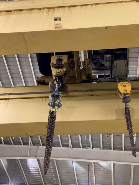 (1993) 75 TON X 103&#039;6&quot; P&amp;H PACESETTER OVERHEAD BRIDGE CRANE WITH 20 TON AUXILIARY. STOCK # 0733320