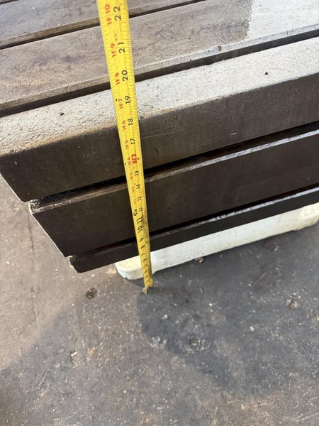 24" W X 18" D X 18" T CARLTON T-SLOTTED DRILL BOX TABLE. STOCK #0542926
