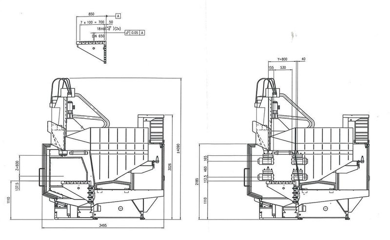 Unisign X: 4000 - Y: 800 - Z: 600 mm CNC