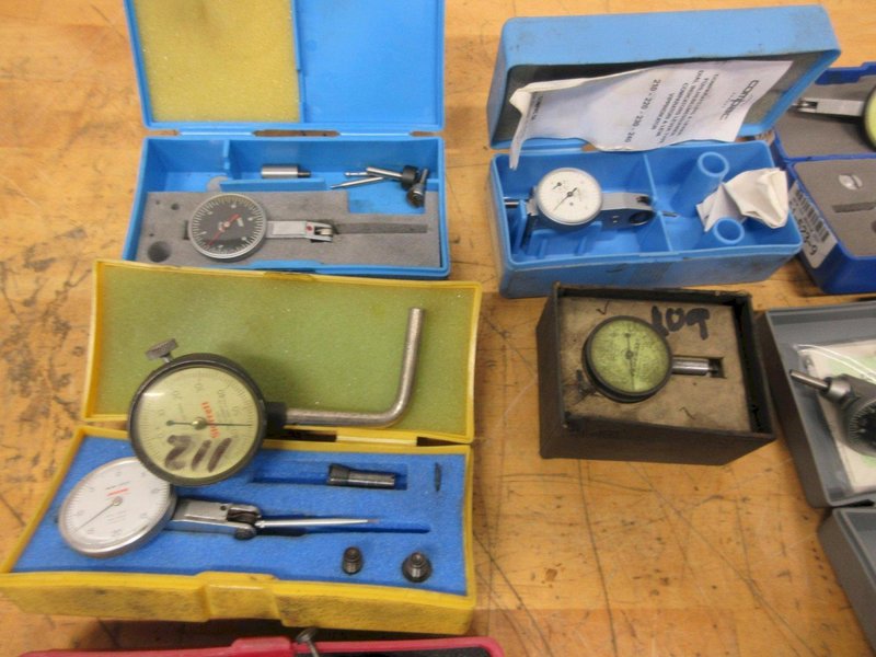 Dial and Test and Travel Indicators Assorted Brands and Styles- Auction Item