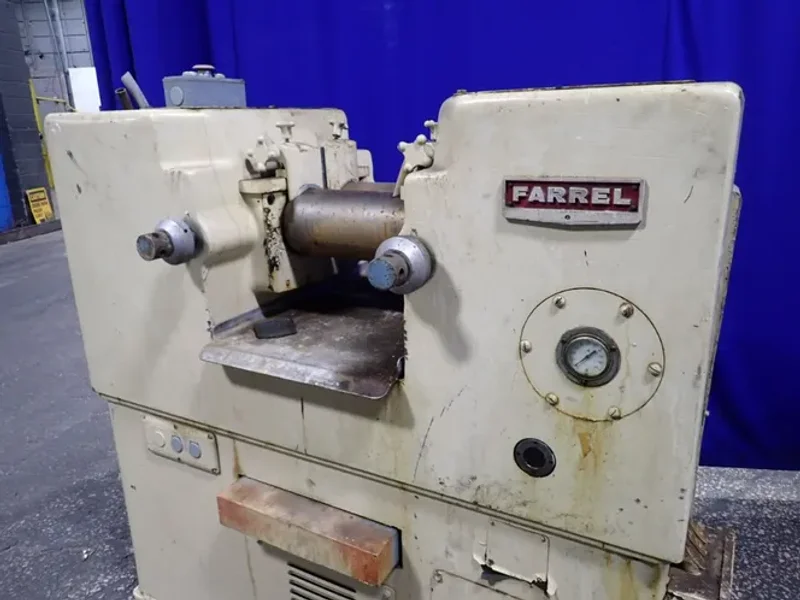 FARREL 13" x 6" TWO ROLL LABRATORY MILL  -  63A3830