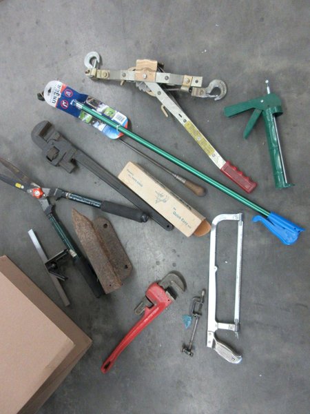 Hand Tools, Various, Wrenches, Saws, Screw Drivers, Hammers and More- Auction Item