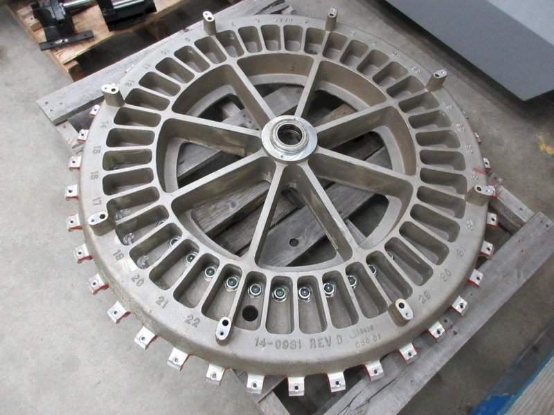 Used Haas 93-0944 Side Mount Tool Changer 40 Taper 40 Pocket Carousel Assembly