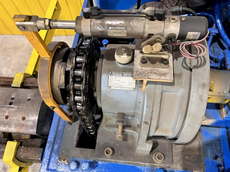 11,000 LB X 24&quot; X 70&quot; DATEC MODEL #UCM-5000W DOUBLE END MOTORIZED COIL REEL UNCOILER: STOCK #18642