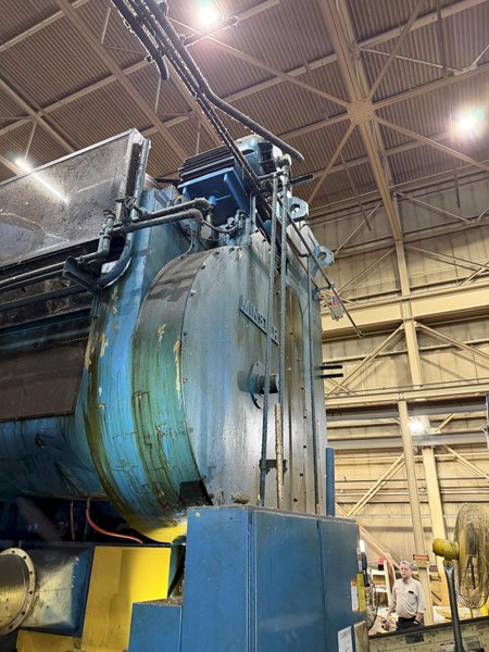 1500 TON MINSTER KNUCKLE JOINT PRESS WITH 12" STROKE. STOCK # 0328426