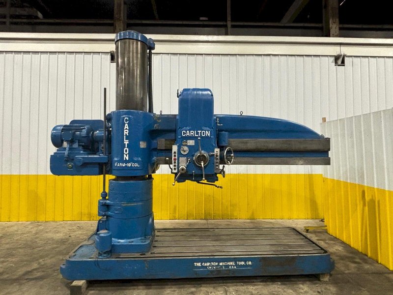 8&#039; x 19&quot; CARLTON MODEL #4A RADIAL ARM DRILL: YOBRO #24183