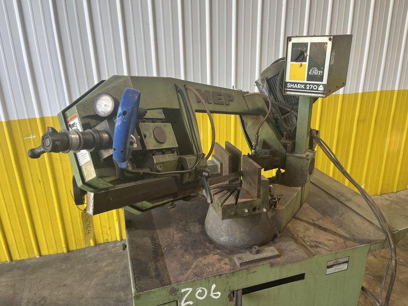 9.84" X 9.84" DAKE MEP SHARK 270 HORIZONTAL 60 DEGREE MITRE SAW: STOCK 12764