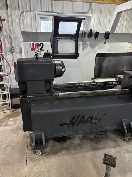 Haas TL-2 CNC Lathe, 2012 – Coolant Tank &amp; Pump, Single Phase, Low Hours, Tailstock, IPS