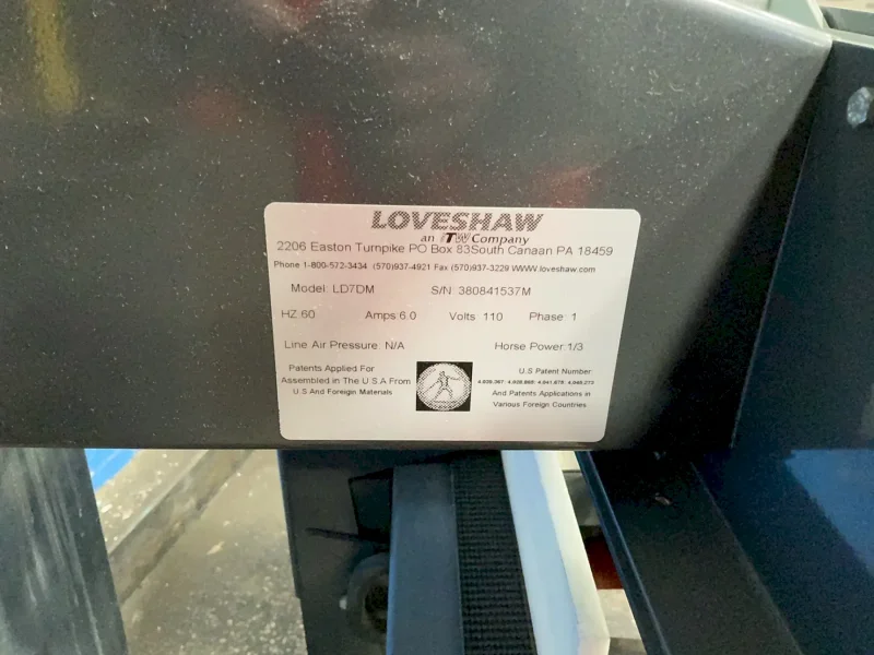 LOVESHAW 8.5” X 28” UNIFORM PRESSURE SENSITIVE CASE TAPPER  -  LD-7D/M