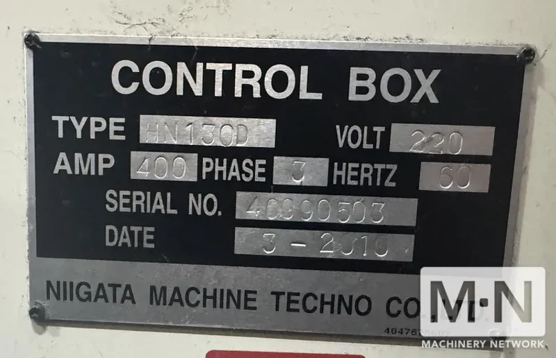 Niigata HN-130D Large Capacity Horizontal Machining Center
