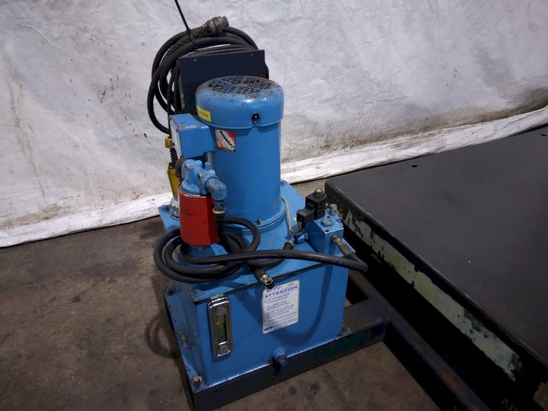 10,000 LB X 60" X 60" X 72" VESTIL EHLT-10-60 HYDRAULIC LIFT TABLE. STOCK # 1167023