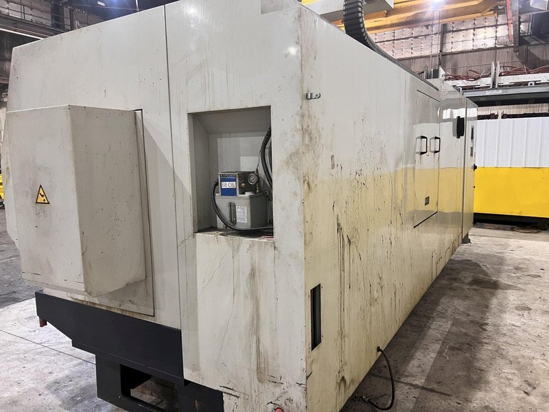 32" x 120"  X 12" HOLLOW SPINDLE WILLIS MODEL #32120-ENC BIG-BORE CNC LATHE, WITH FANUC CONTROLS: STOCK #21891