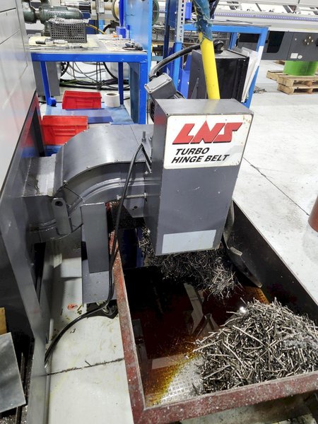 Nexturn SA-32E is a high-precision, 7-axis CNC Swiss Lathe, 32mm, 8000 RPM, Synchronous Rotary Guide Bushing, Fanuc 18i-TB, Spego 124-10 Hyd. Barfeed,  High Pressure Coolant, Chip Conveyor, 10HP, New 2007