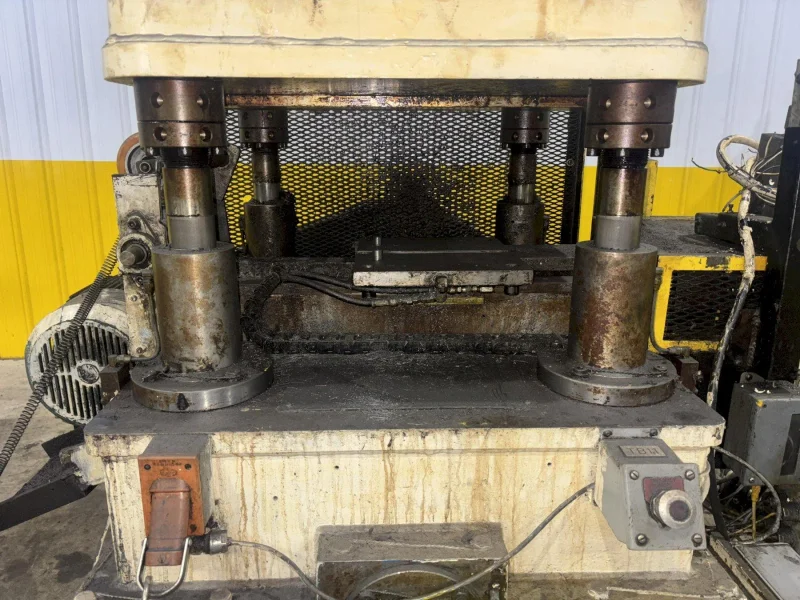 4-POST CUTOFF PRESS AND SERVO DIE ACCELERATOR. STOCK # 0991225