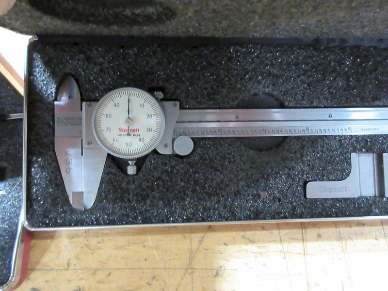 Dial and Vernier 0-6" Calipers, Metric and Standard, Various Brands, (3) Starrett, (2) Mitutoyo, (1) Etalon- Auction Item