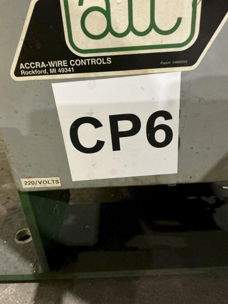 9,000 LB X 72" AWC ACCRA WIRE CONTROLS MODEL #F-400 HORIZONTAL PALLET TYPE COIL REEL UNCOILER: YOBRO #24941