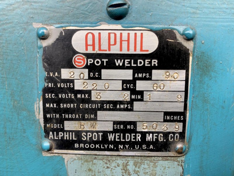 Alphil Butt Welder 20 KVA